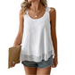 ⏰50% KORTING – Slechts tijdelijk✨Elegante tanktop met kanten bandjes en stippen