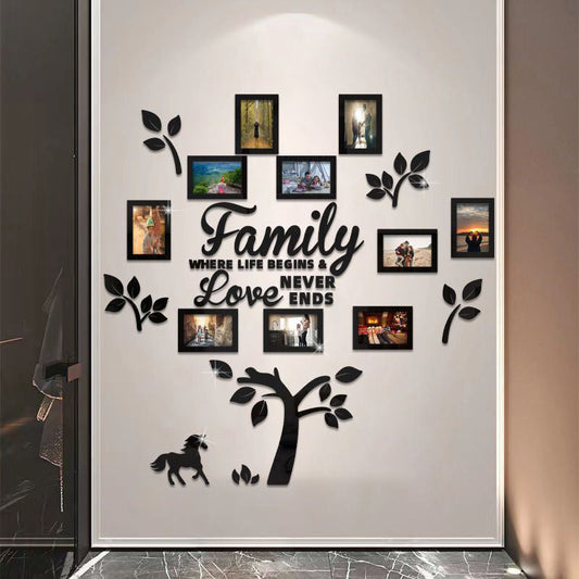 📢📢50% OFF⏰3D familiestamboom fotolijst muursticker