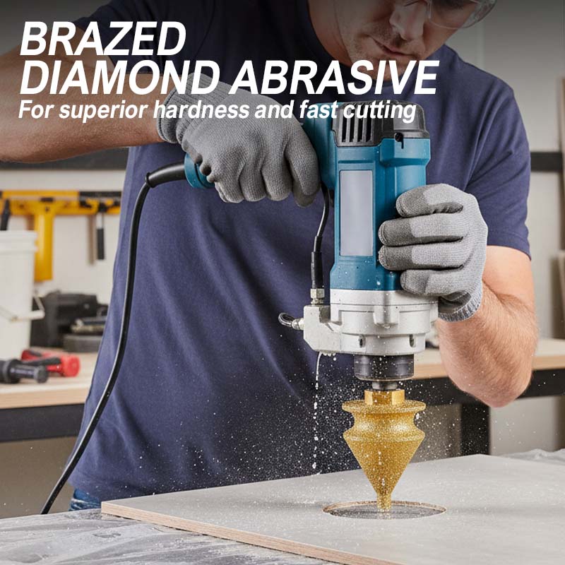 ⚙️ BEPERKTE TIJD 50% KORTING! ✨ Diamant afschuinbit voor slijpmachine – multifunctioneel, gesoldeerd diamant, universele pasvorm.