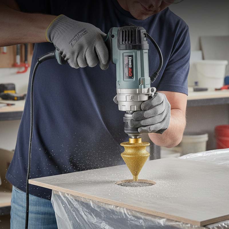 ⚙️ BEPERKTE TIJD 50% KORTING! ✨ Diamant afschuinbit voor slijpmachine – multifunctioneel, gesoldeerd diamant, universele pasvorm.
