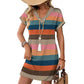 Dames Zomer Casual V-hals T-shirt Jurk