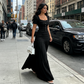 Women's Square Neck Bodice & Maxi Skirt Set