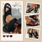 Dames stijlvolle slides met kruisband