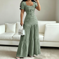 Women's Square Neck Bodice & Maxi Skirt Set