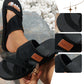 Dames stijlvolle slides met kruisband