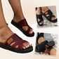 Dames stijlvolle slides met kruisband