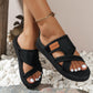 Dames stijlvolle slides met kruisband