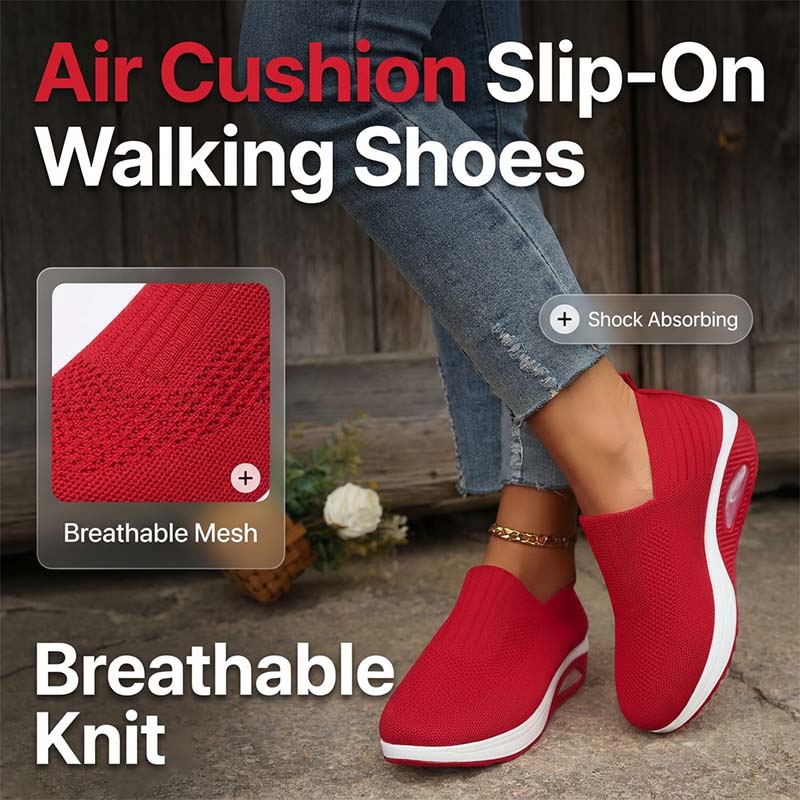 👟Dames Instapschoenen met Air-Cushion (Luchtkussen) | Ademend & Pijnvrij Wandelen