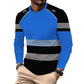 Herenshirt met print, ronde hals en lange mouwen
