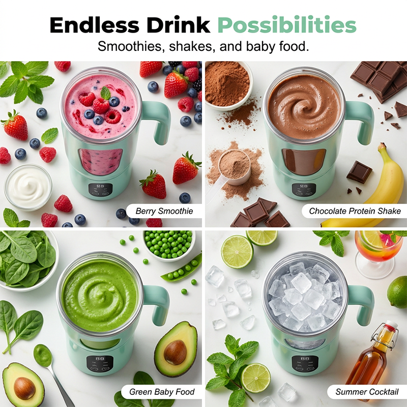 580 ml draagbare blender met handvat