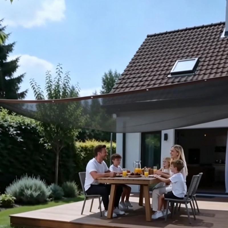 Poeak™ UV-Beschermend HDPE Schaduwnet - Versterkte Randen & Verkoelend Effect