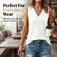 👕 Casual mouwloze tanktop met V-hals voor dames 🌸