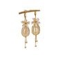Elegant Flower Tassel Dangle Earrings