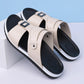 👞 50% KORTING! 💫 Slip-on sandalen van kunstleer voor heren – Ademend mesh en antislipzool – Comfortabele pasvorm, ideaal voor de zomer, het strand of dagelijkse wandelingen 🏖️