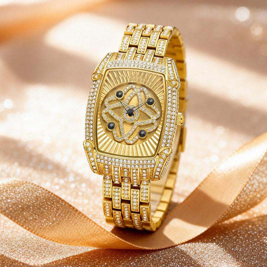 Dames Quartzhorloge Bezet met Strass-steentjes