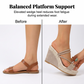 Dames Sleehak Sandalen met Gevlochten Enkelbandje | Zomerse Wedge Hakken