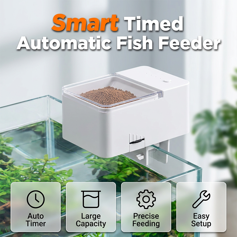 ➡️Automatische visvoederbak🐠Met ingebouwde timer, ideaal voor drukbezette eigenaren | Tot 30 dagen🗓️
