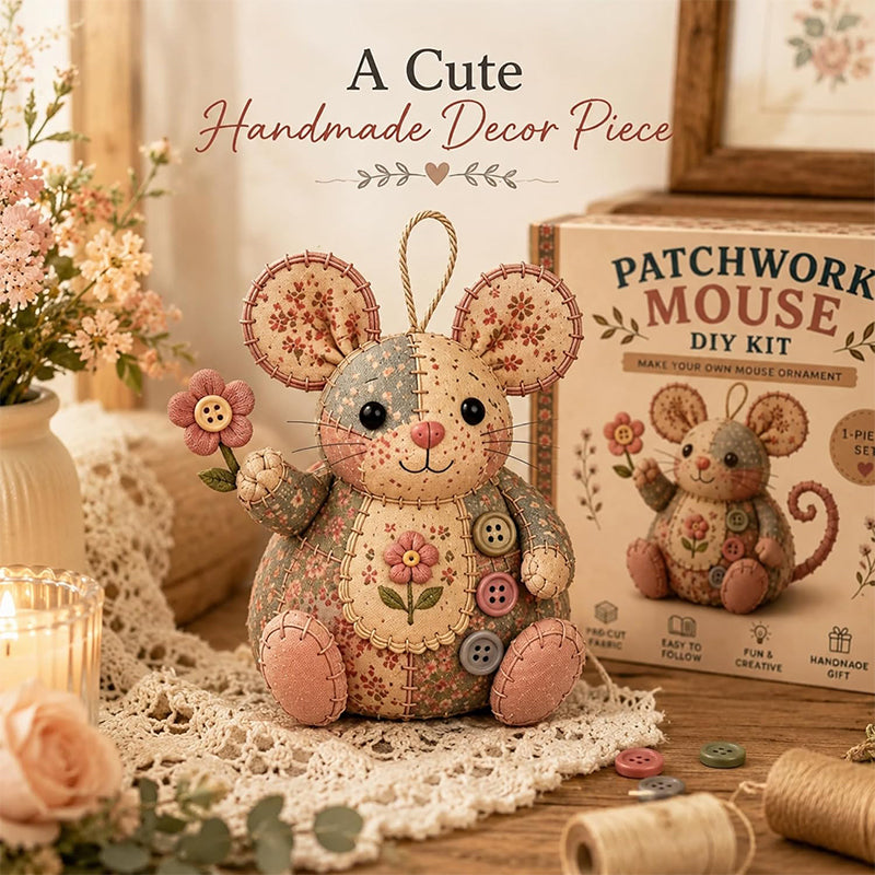 🐭50% KORTING❤️Stop met scrollen en naai je eigen schattige muis! Deze complete set geeft je alles – stof, vulling, naald – en voor je het weet hou je een zelfgemaakt vriendje in je handen!