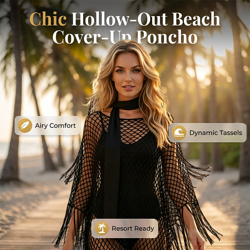 💐Zomerse metallic gehaakte strandjurk – Lichtgewicht, soepel vallend en moeiteloos stijlvol