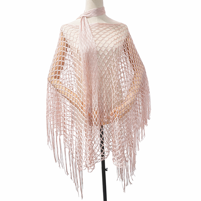 💐Zomerse metallic gehaakte strandjurk – Lichtgewicht, soepel vallend en moeiteloos stijlvol