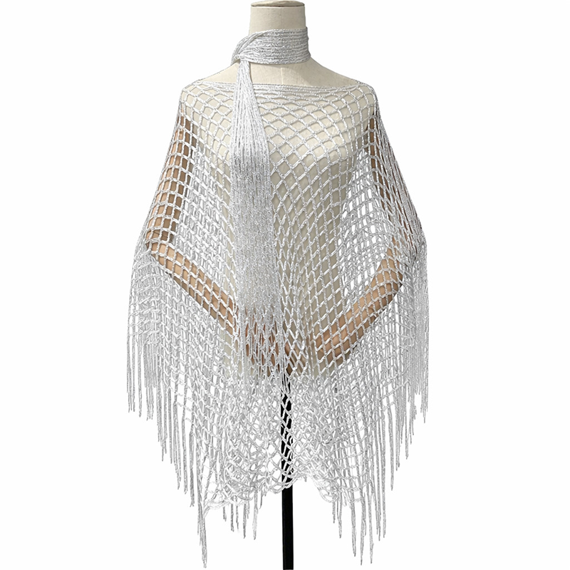 💐Zomerse metallic gehaakte strandjurk – Lichtgewicht, soepel vallend en moeiteloos stijlvol
