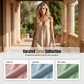 👗LIMITED-TIME 50% OFF✨Frayed Edge V-Neck Slip Dress – Relaxed Fit, Textured, Chic🌸