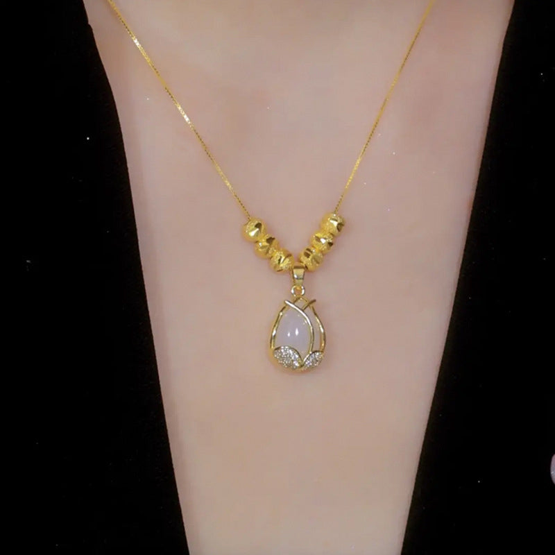 Elegante Ketting met Tulpenhanger