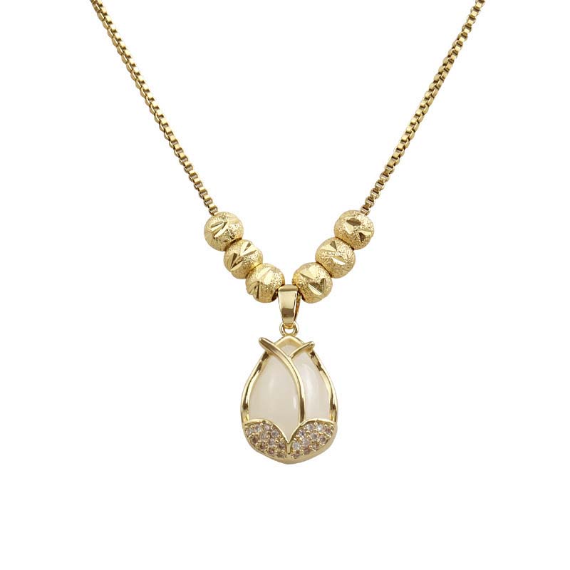Elegante Ketting met Tulpenhanger