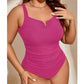 Plus Size Tummy Control One-Piece Swimsuit