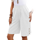 Comfortabele Capribroek met Elastische Taille voor Dames