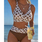 ⏳Tijdelijke aanbieding: 50% korting⏰Tweedelige bikiniset met hoge taille voor dames🏖️👙