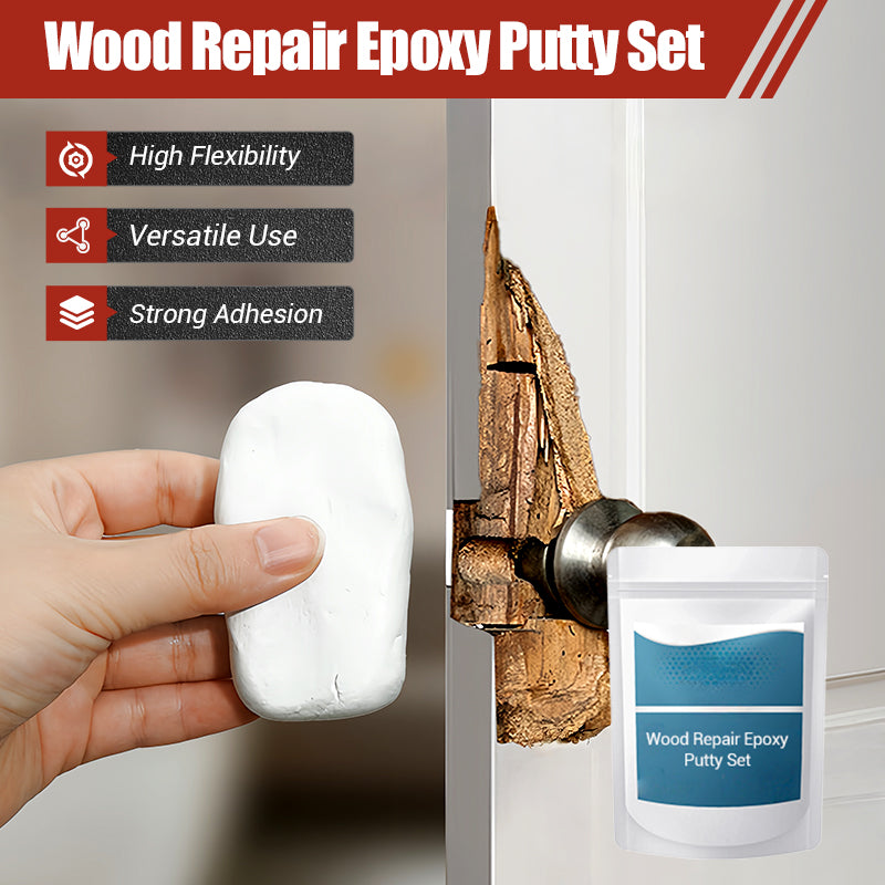 🪵 TIJDELIJKE AANBIEDING: 50% KORTING! ✨ Epoxy-plamuur set voor houtreparatie – zeer sterk, kneedbaar, glad te schuren 🛠️