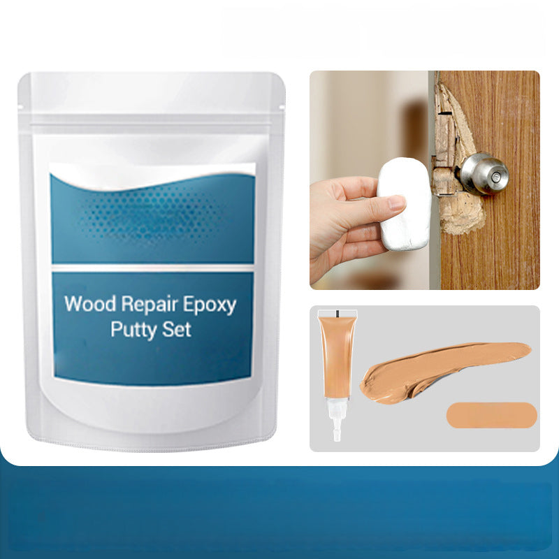 🪵 TIJDELIJKE AANBIEDING: 50% KORTING! ✨ Epoxy-plamuur set voor houtreparatie – zeer sterk, kneedbaar, glad te schuren 🛠️