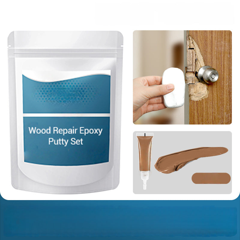 🪵 TIJDELIJKE AANBIEDING: 50% KORTING! ✨ Epoxy-plamuur set voor houtreparatie – zeer sterk, kneedbaar, glad te schuren 🛠️