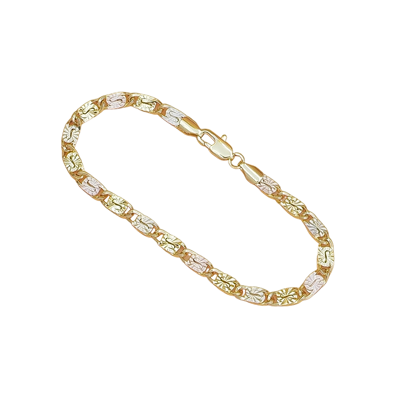 Unisex driekleurige schakelarmband