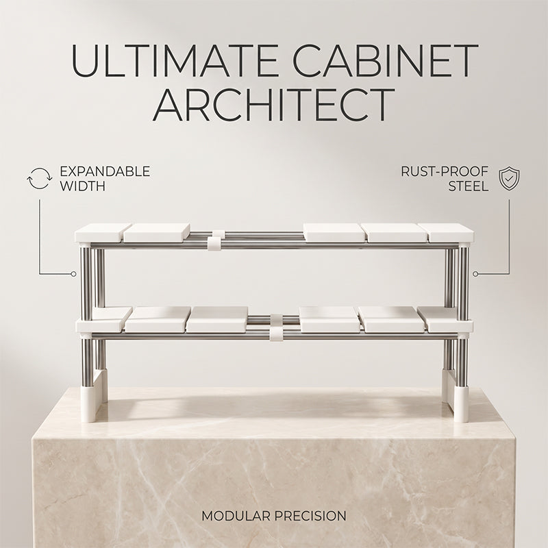 Expandable Under Sink Shelf