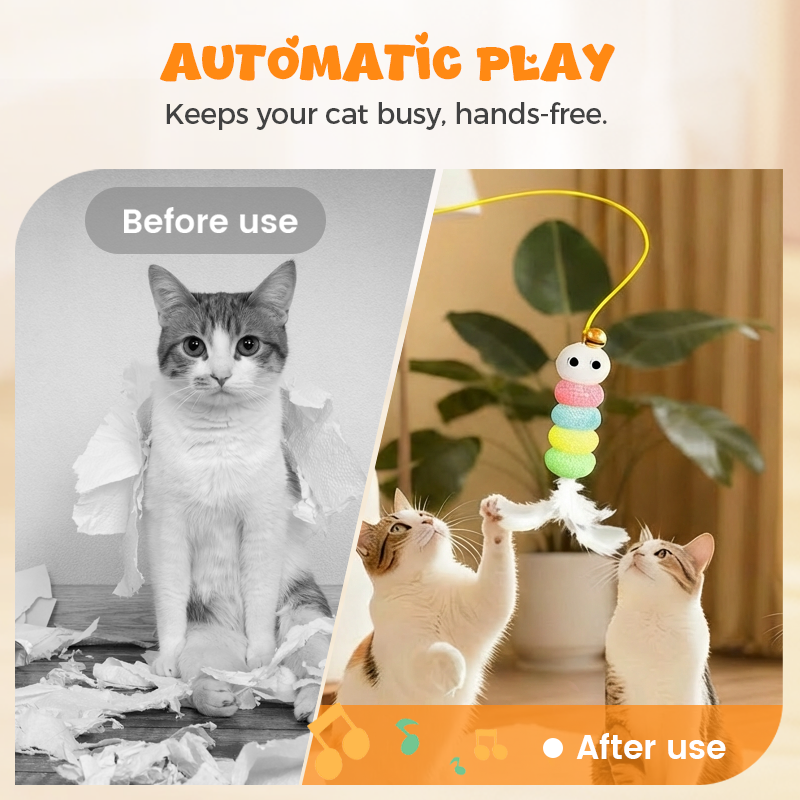 Automatisch Intrekbaar Kattenplaagspeeltje