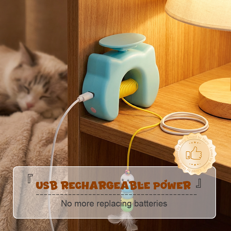 Automatisch Intrekbaar Kattenplaagspeeltje
