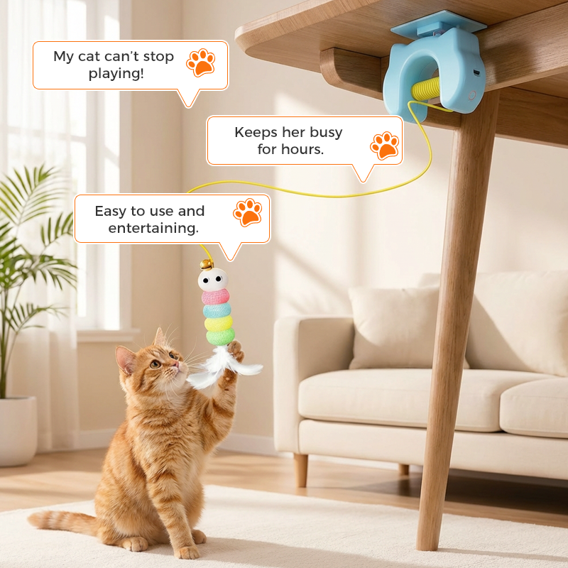 Automatisch Intrekbaar Kattenplaagspeeltje