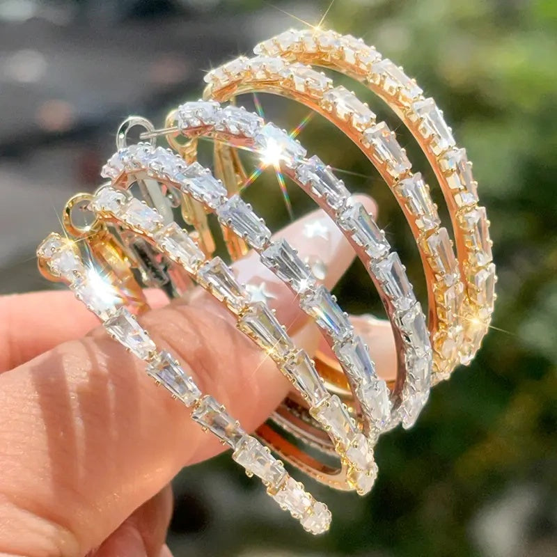 Schitterende Cubic Zirconia Creolen voor Dames