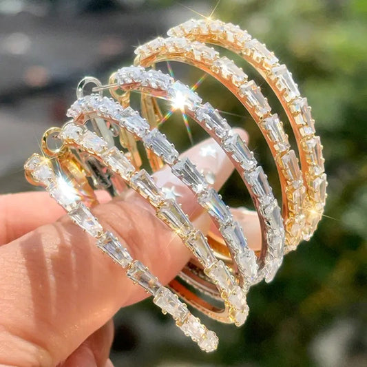 Schitterende Cubic Zirconia Creolen voor Dames