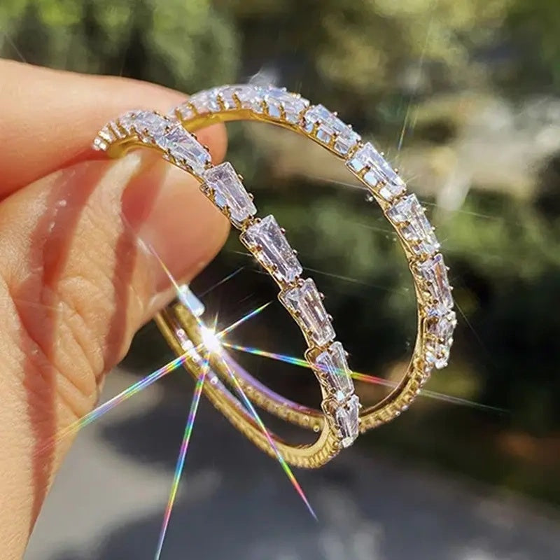 Schitterende Cubic Zirconia Creolen voor Dames