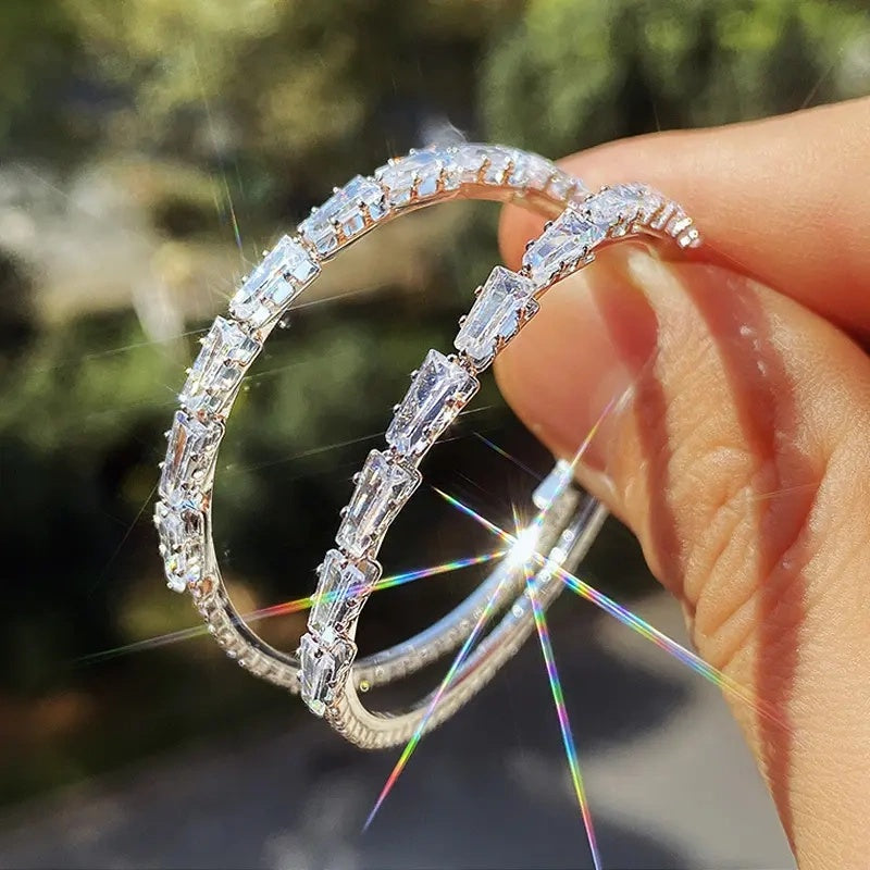 Schitterende Cubic Zirconia Creolen voor Dames