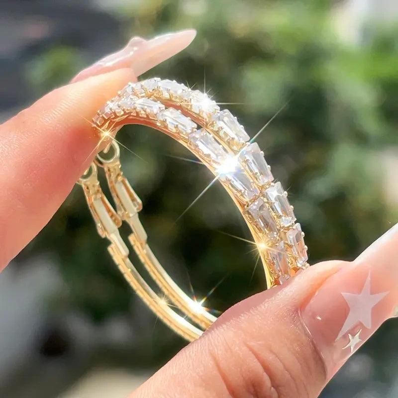 Schitterende Cubic Zirconia Creolen voor Dames