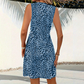 Dames Mini-Jurk met V-Hals en Luipaardprint