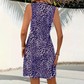 Dames Mini-Jurk met V-Hals en Luipaardprint