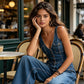 Denim jumpsuit voor dames