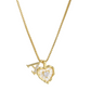Hartvormige Letters Micro Pavé Schakelketting
