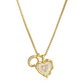 Hartvormige Letters Micro Pavé Schakelketting