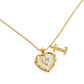 Hartvormige Letters Micro Pavé Schakelketting